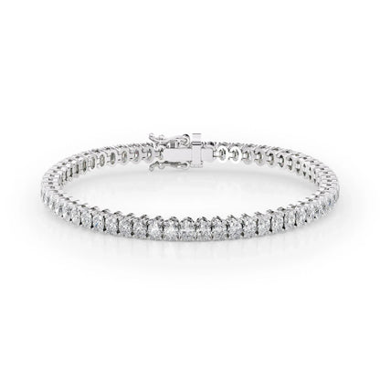 Oval Lab Grown Diamond Tennis Bracelet, EF Color, VS Clarity, IGI Certificate 6.5tcw 