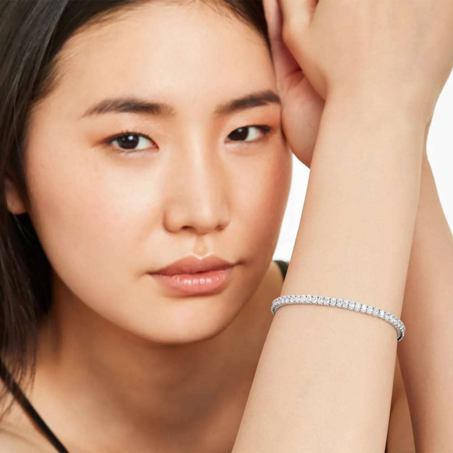 Oval Shape Lab Diamond Tennis Bracelet, EF Color , VS Clarity, IGI Certificate 