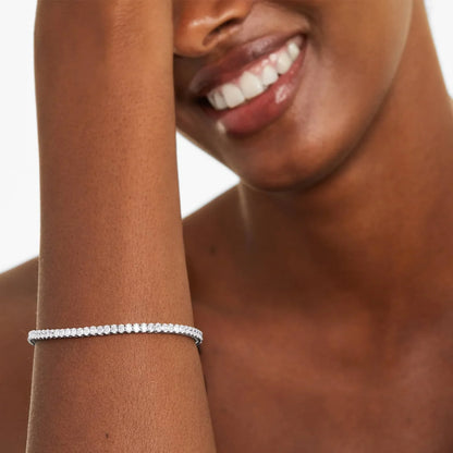 Oval Shape Lab Diamond Tennis Bracelet, EF Color , VS Clarity, IGI Certificate 