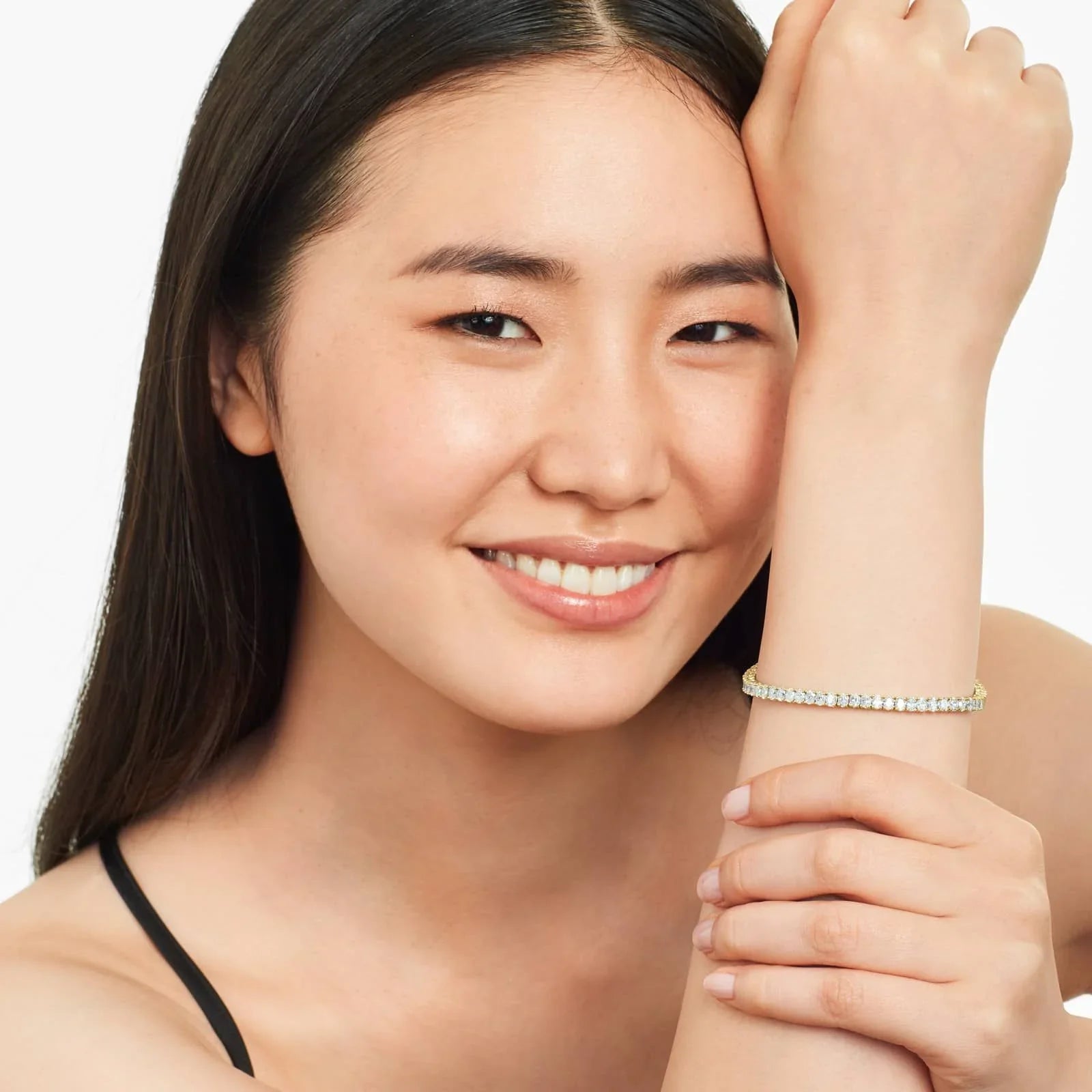 Oval Shape Lab Diamond Tennis Bracelet, EF Color , VS Clarity, IGI Certificate 