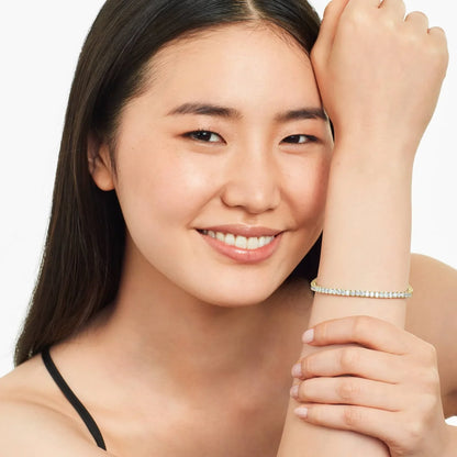 Oval Shape Lab Diamond Tennis Bracelet, EF Color , VS Clarity, IGI Certificate 
