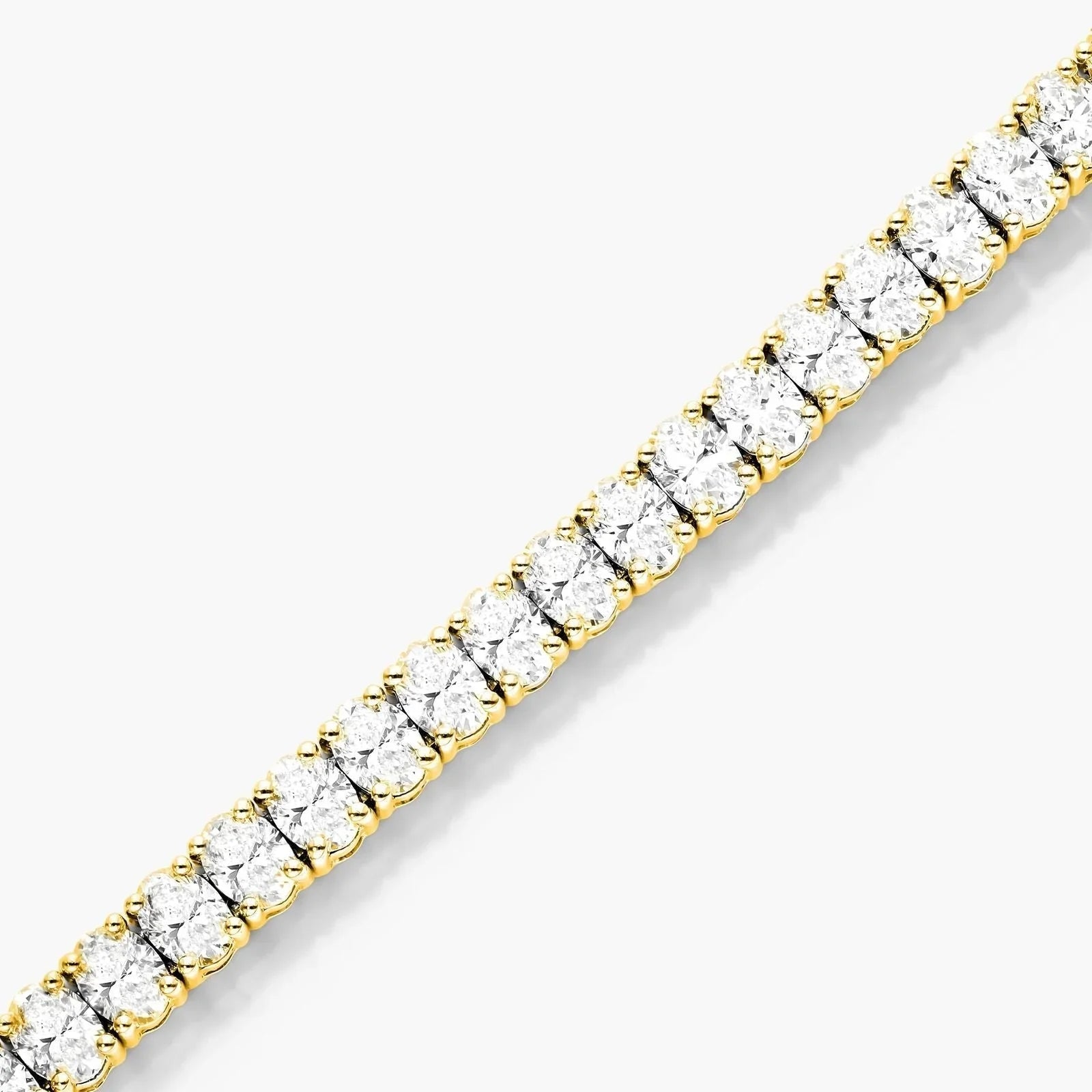 Oval Shape Lab Diamond Tennis Bracelet, EF Color , VS Clarity, IGI Certificate 