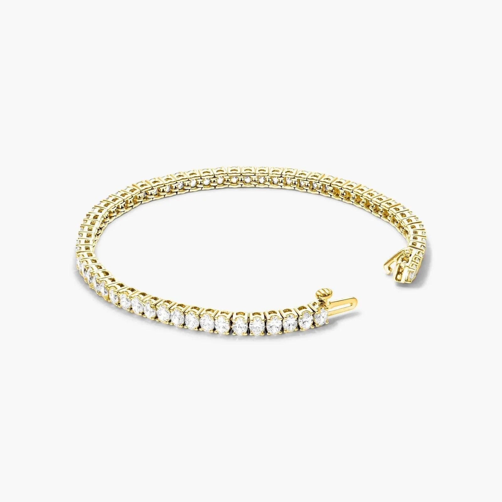 Oval Shape Lab Diamond Tennis Bracelet, EF Color , VS Clarity, IGI Certificate 