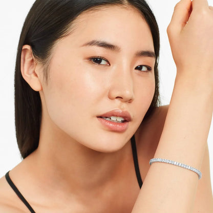 Oval Shape Lab Diamond Tennis Bracelet, EF Color , VS Clarity, IGI Certificate 