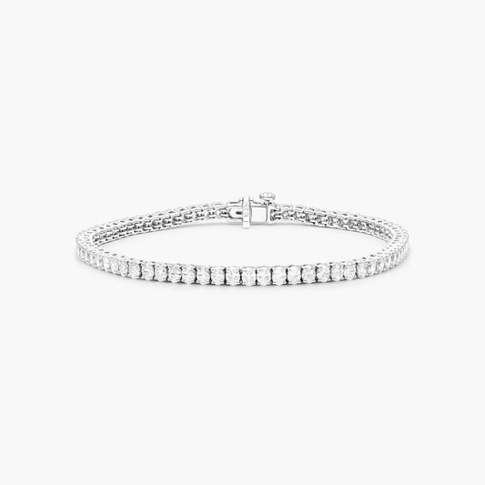 Oval Shape Lab Diamond Tennis Bracelet, EF Color , VS Clarity, IGI Certificate 