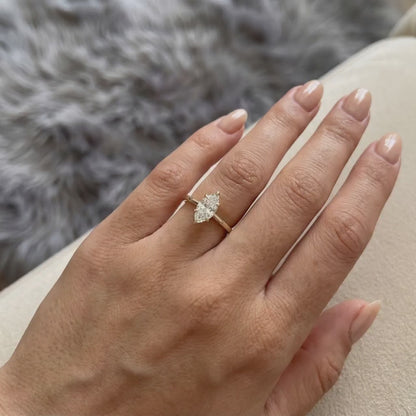3ct Marquise Six Claw Lab Grown Diamond Ring Engagement Ring and Wedding Gift Ring, Bridal Marriage Ring
