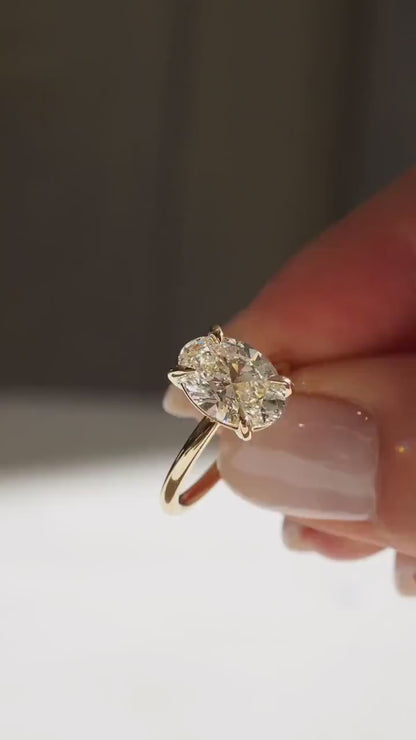 5.00 CT Square Cushion Lab Grown Diamond Engagement Ring | Classic Halo Design | IGI Certified