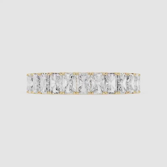 1.50ct Radiant Cut Full Eternity Lab Grown Diamond Band