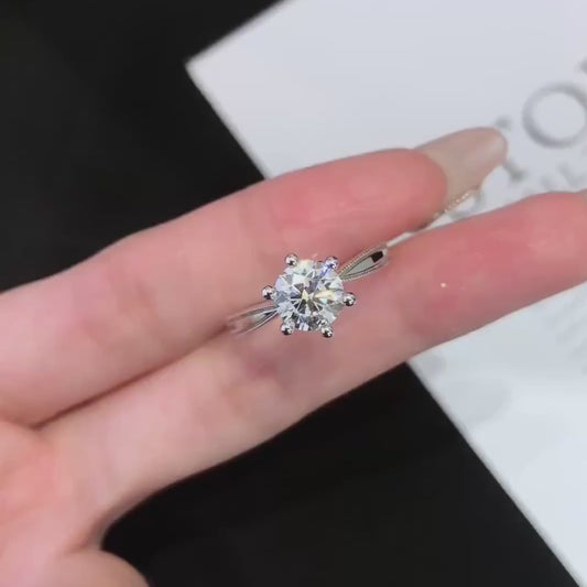 1.20ct Round Lab Grown Diamond Engagement Ring | Basket Pavé Setting | IGI Certified