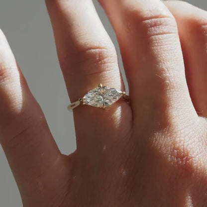 3ct Marquise Solitaire Lab Grown Diamond Ring Luxurious diamond Ring, Wedding Ring, Anniversary and Promise Ring For Her