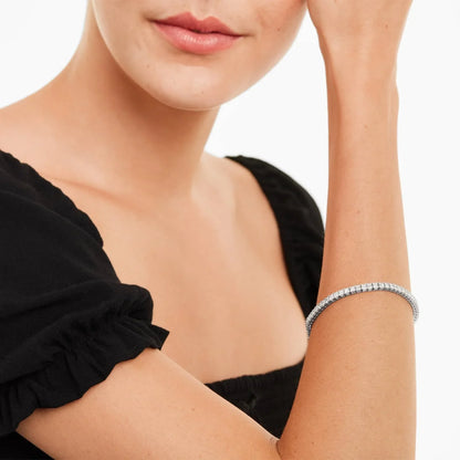 Princess Cut Lab Created Diamond Tennis Bracelet, EF Color, VS Clarity, IGI Certificate 