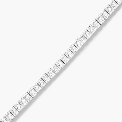Princess Cut Lab Created Diamond Tennis Bracelet, EF Color, VS Clarity, IGI Certificate 