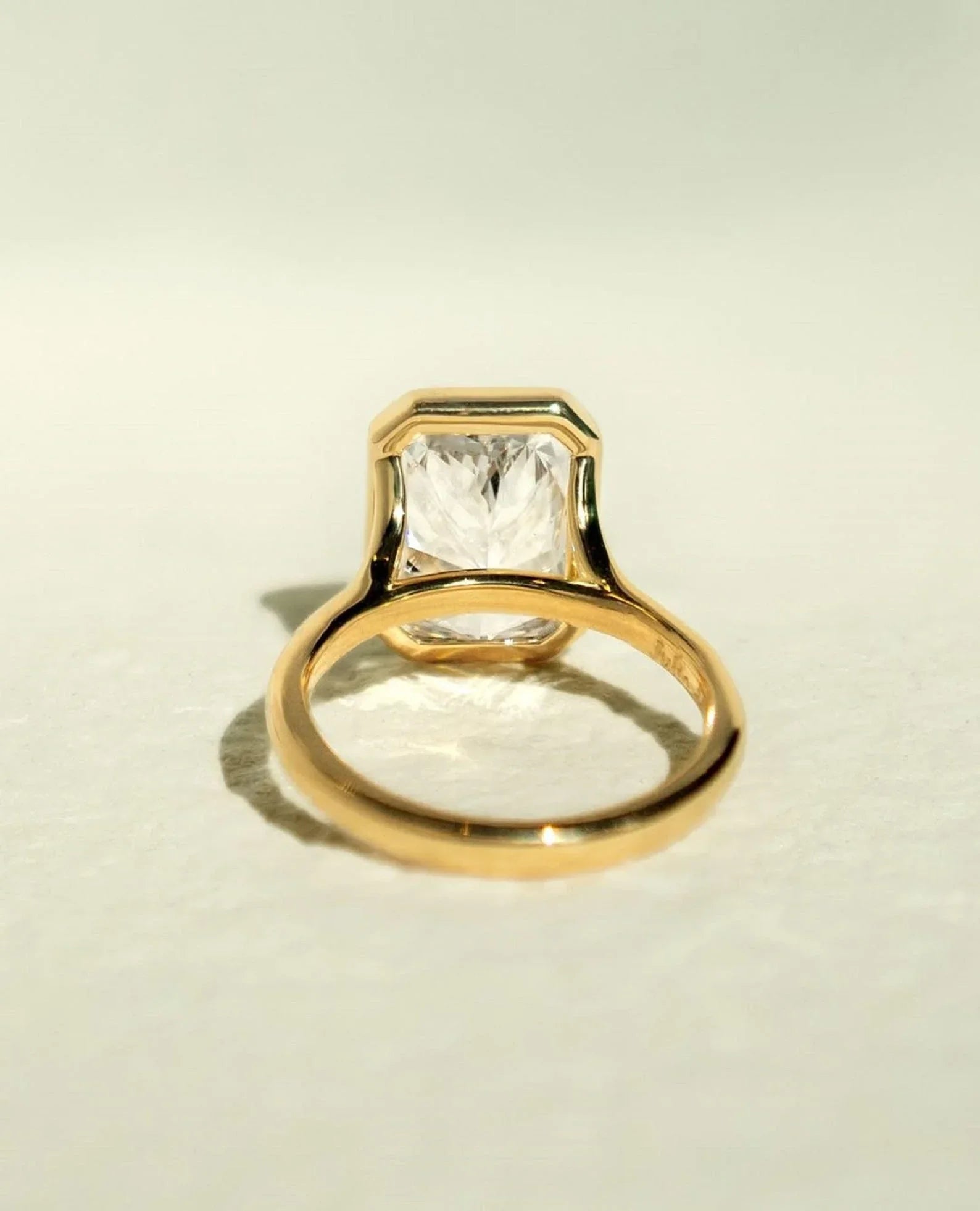 Radiant 2.50CT Lab Grown Diamond Engagement Ring | Full Bezel Setting | IGI Certified | Wedding Ring | Bridal Jewelry | Gift for Her Luxury Ring

