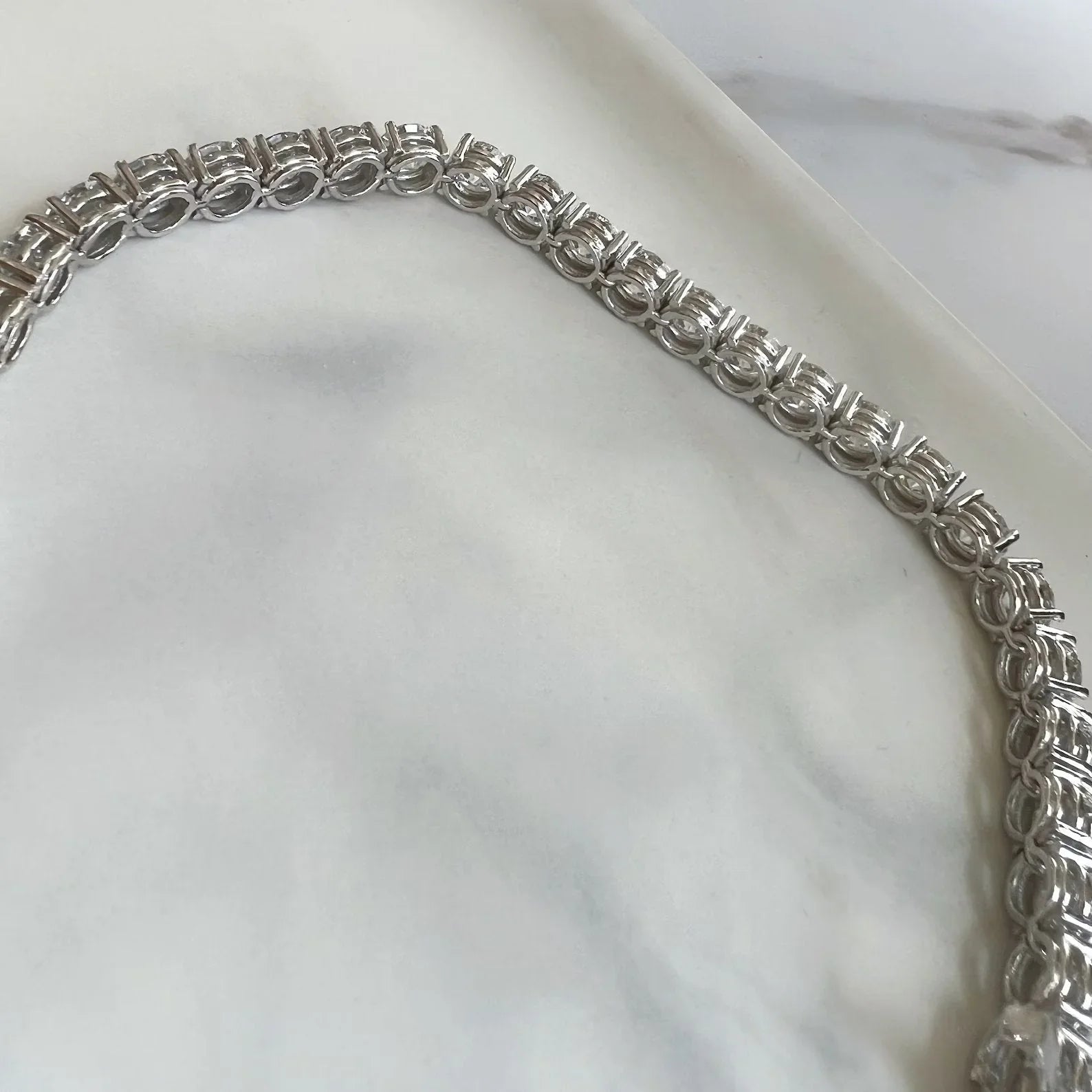 Round Lab Diamond Tennis Bracelet, EF Color, VS Clarity, IGI Certificate 
