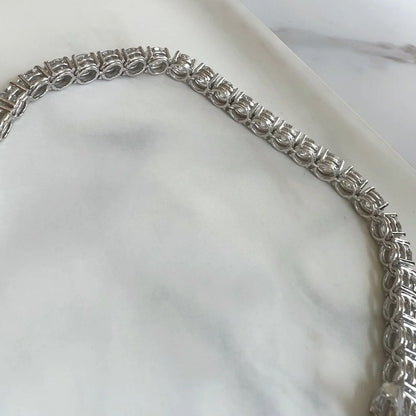 Round Lab Diamond Tennis Bracelet, EF Color, VS Clarity, IGI Certificate 