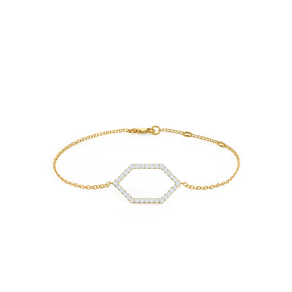 Round Lab grown diamond 6th Element Bracelet, EF Color, VS Clarity , IGI Certificate 