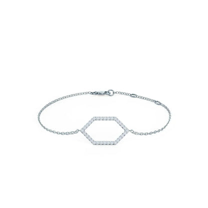 Round Lab grown diamond 6th Element Bracelet, EF Color, VS Clarity , IGI Certificate 