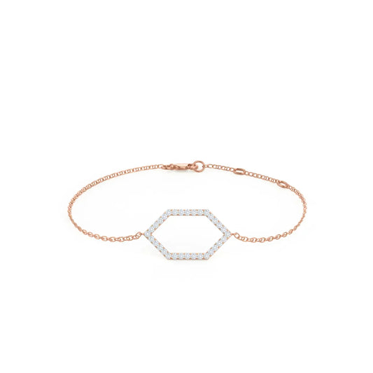 Round Lab grown diamond 6th Element Bracelet, EF Color, VS Clarity , IGI Certificate 