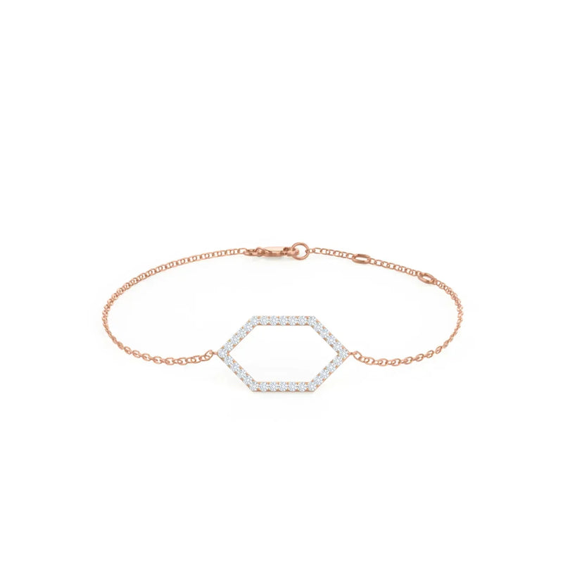 Round Lab grown diamond 6th Element Bracelet, EF Color, VS Clarity , IGI Certificate