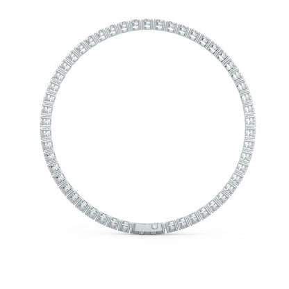 Round Lab Grown Diamond Four Prong Tennis Bracelet , EF Color, VS Clarity, IGI Certificate 