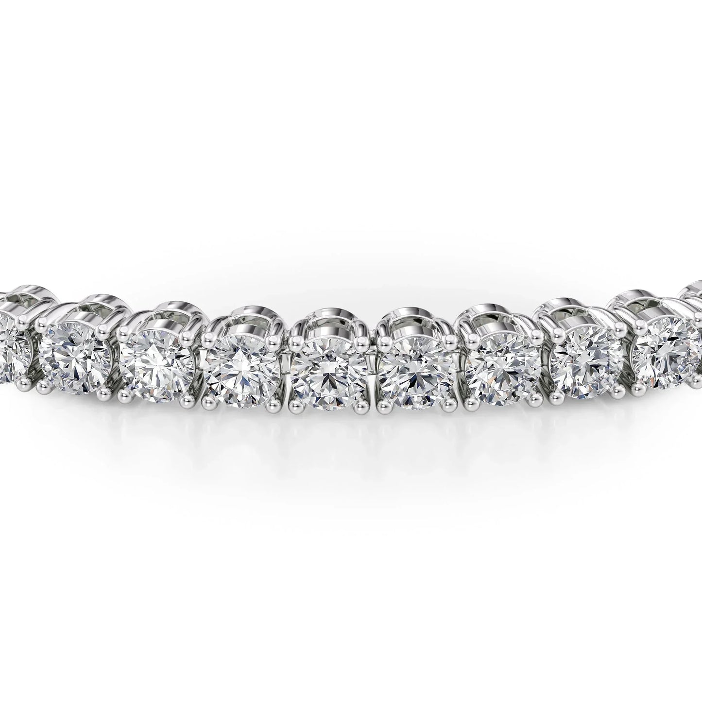 Round Lab Grown Diamond Tennis Bracelet, EF Color, VS Clarity, IGI Certificate 