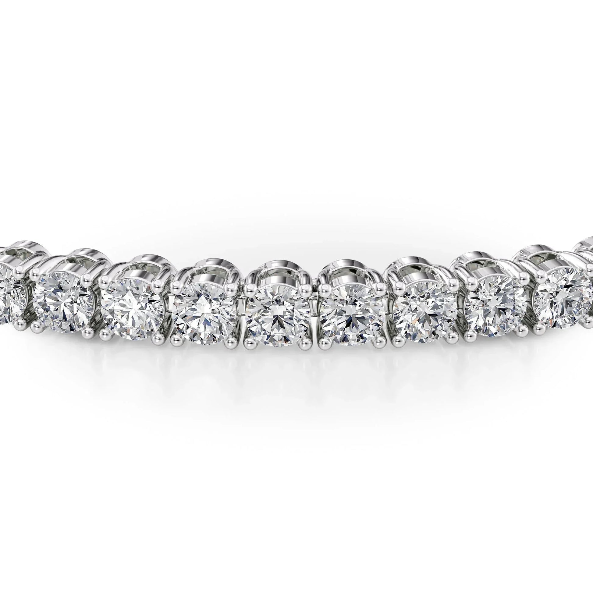 Round Lab Grown Diamond Tennis Bracelet, EF Color, VS Clarity, IGI Certificate 