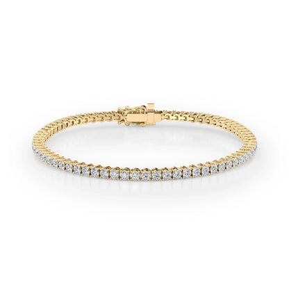 Round Lab Grown Diamond Tennis Bracelet, EF Color, VS Clarity, IGI Certificate 