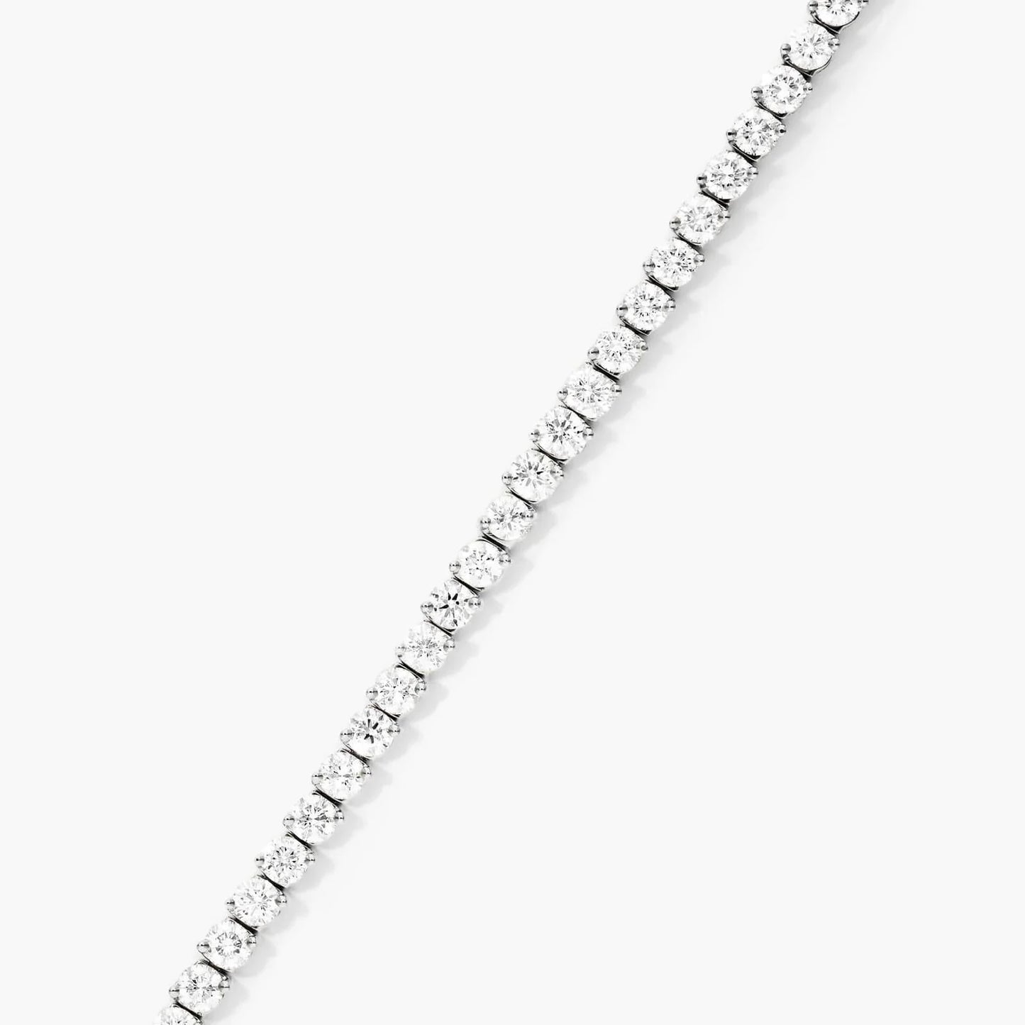Round Lab Grown Diamond Two Prong Tennis Bracelet, EF Color, VS Clarity, IGI Certificate 